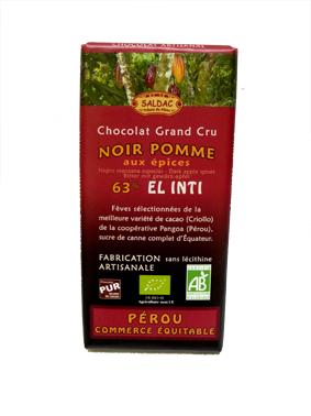 Chocolat Noir Pomme aux épices