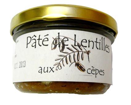Pâté de lentilles aux cèpes BIO