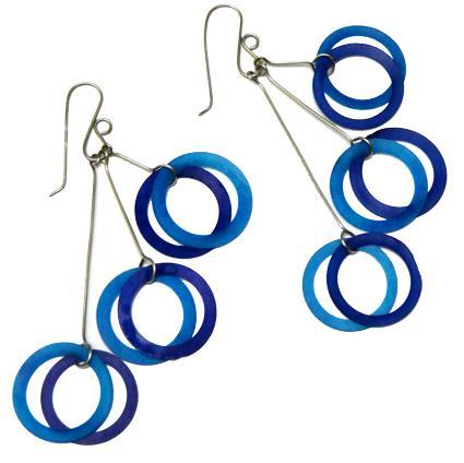 Boucles d'oreilles en ivoire végétal