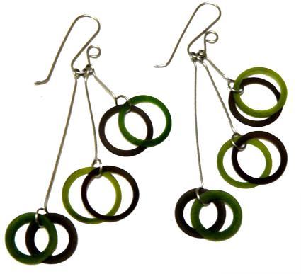 Boucles d'oreilles en ivoire végétal