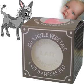 Savon de Marseille au lait d'anesse bio