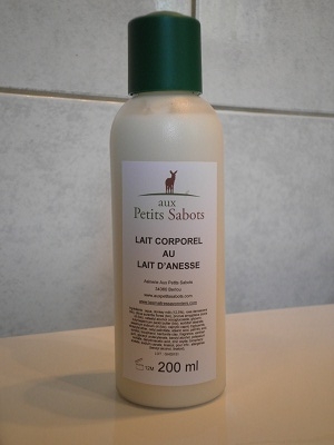 Lait corporel au lait d'ânesse