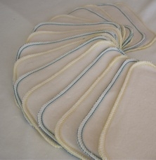15 Lingettes lavables pour bébé