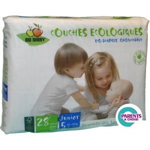 Lot de couches jetables Bio marque française