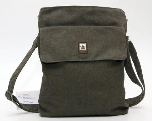 sac bandouliere plate en chanvre et coton BIO