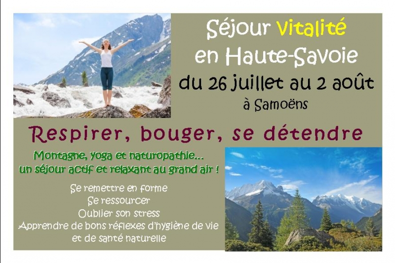 Séjour Vitalité en Haute-Savoie