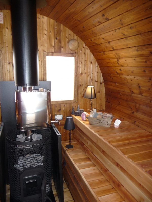 SAUNA D'EXTERIEUR avec Poêle à Bois