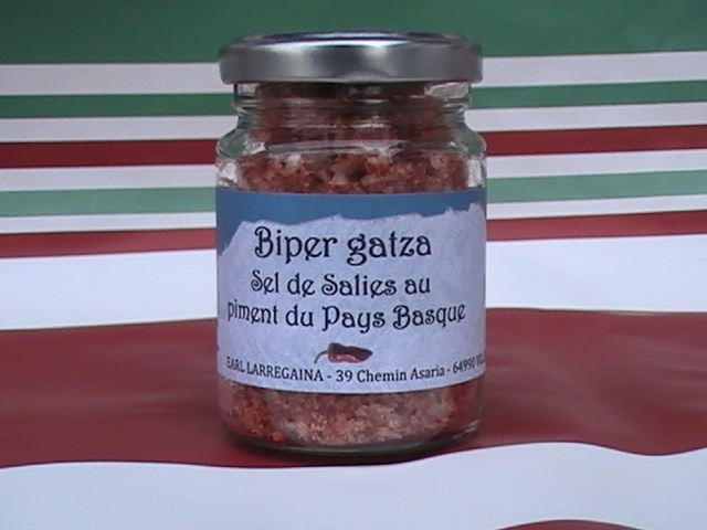 Sel de Salies de Béarn au piment du Pays Basque  pot de 80g