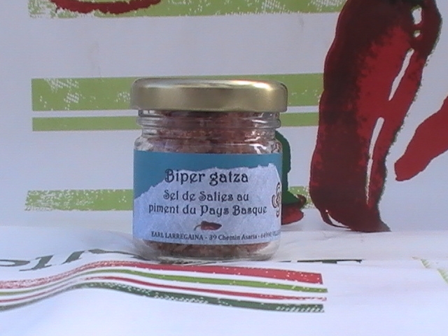 Sel de Salies de Béarn au piment du Pays Basque  pot de 30g