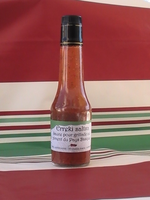 Sauce pour grillade au piment du Pays Basque  Bouteille 250ml