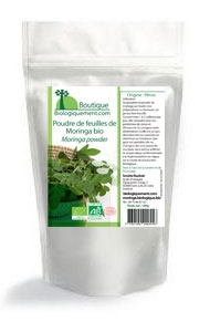 Poudre de feuilles de Moringa bio