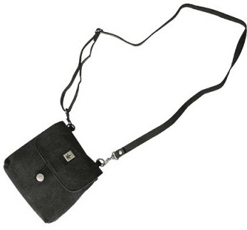 Petite sacoche bandouliere ou ceinture mixte en chanvre