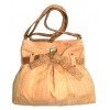 Sac nœud porté croisé en liège beige et taco