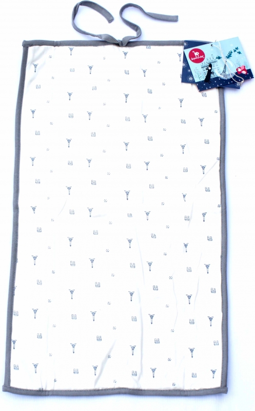 Matelas de change bleu ou rose coton bio
