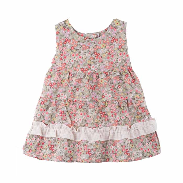 Robe bébé en coton biologique imprimé Liberty