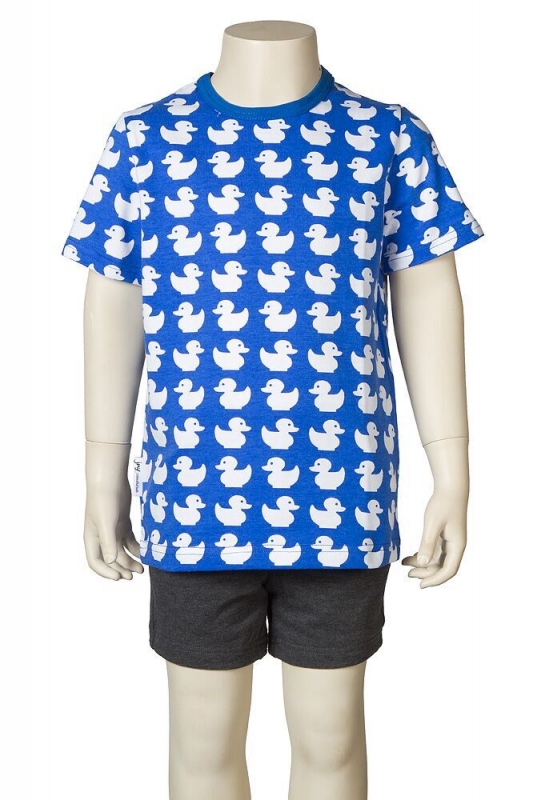 Shortsleeve T-shirt Canards bleus, 18 mois