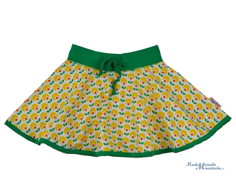 Jupe cercle Fleurs, 2 ans