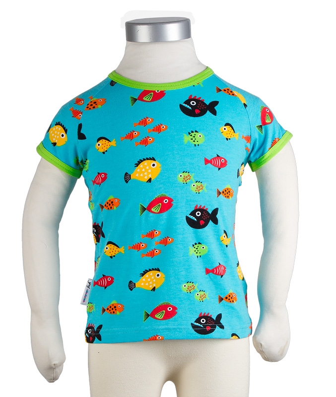 Shortsleeve T-shirt Poissons, 7 - 8 ans