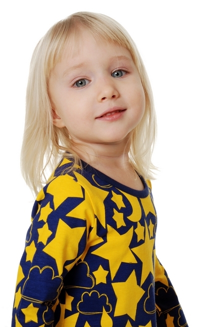 Longsleeve T-shirt Stars Indigo, 2 ans