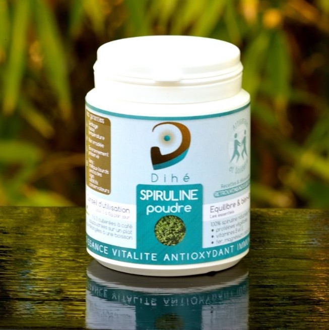 Poudre de spiruline naturelle et artisanale - Pot