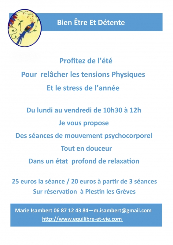 Relâcher les tensions physiques et le stress