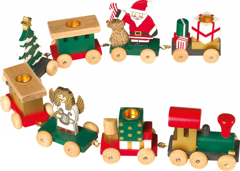 Petit train en bois anniversaire 