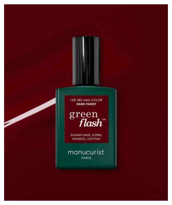 Vernis semi permanent Green FLASH Dark Pansy