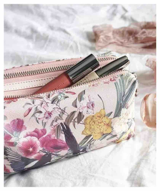 Trousse Beauté Jardin des Rêves - rose pâle