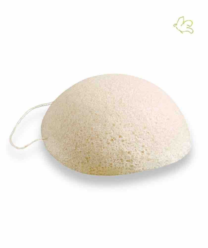 Éponge Konjac naturelle blanche