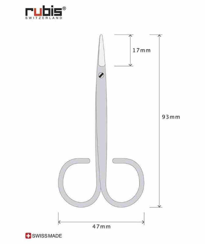 Ciseaux à Ongles pour Bébé avec Étui cuir Éléphant
