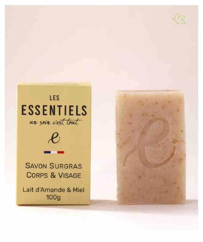 Savon surgras bio Lait d’amande & Miel