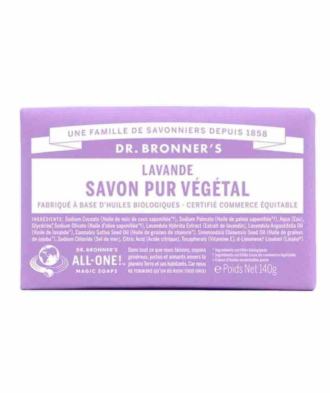 Pain de Savon bio Pur Végétal Lavande