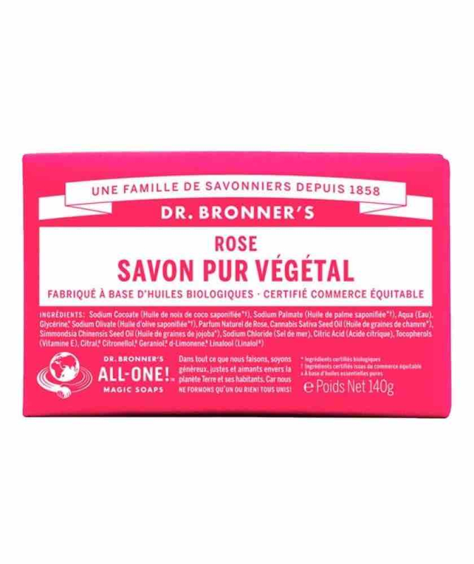 Pain de Savon bio Pur Végétal Rose