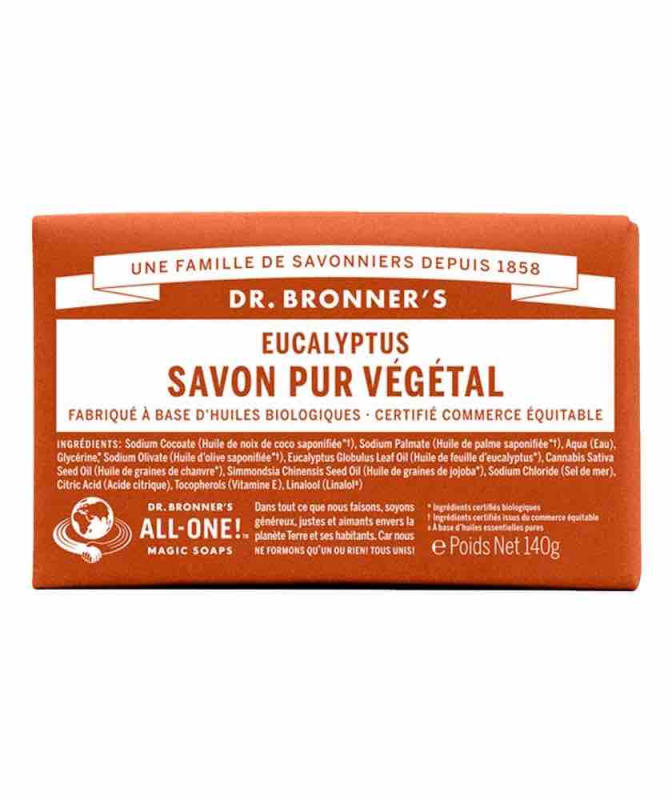 Pain de Savon bio Pur Végétal Eucalyptus