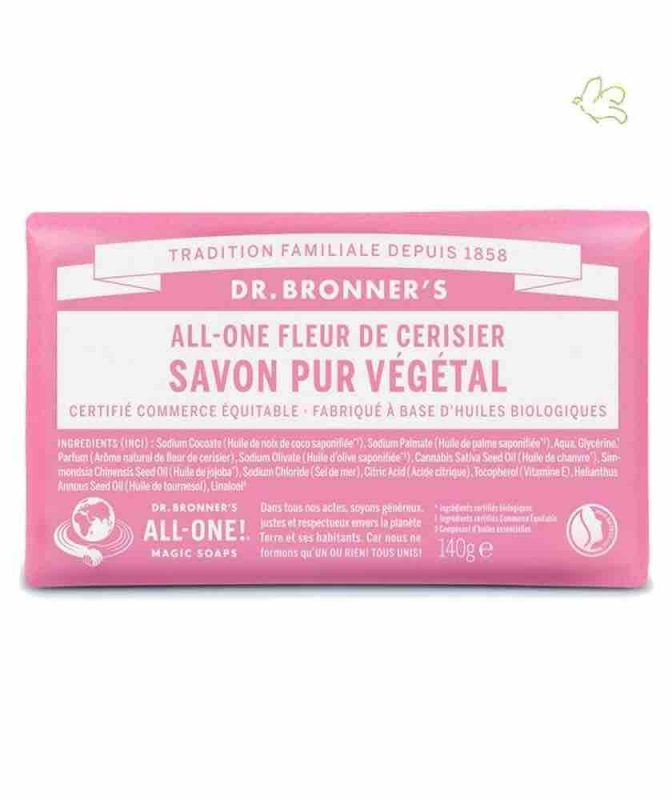 Pain de Savon bio Pur Végétal Fleur de Cerisier