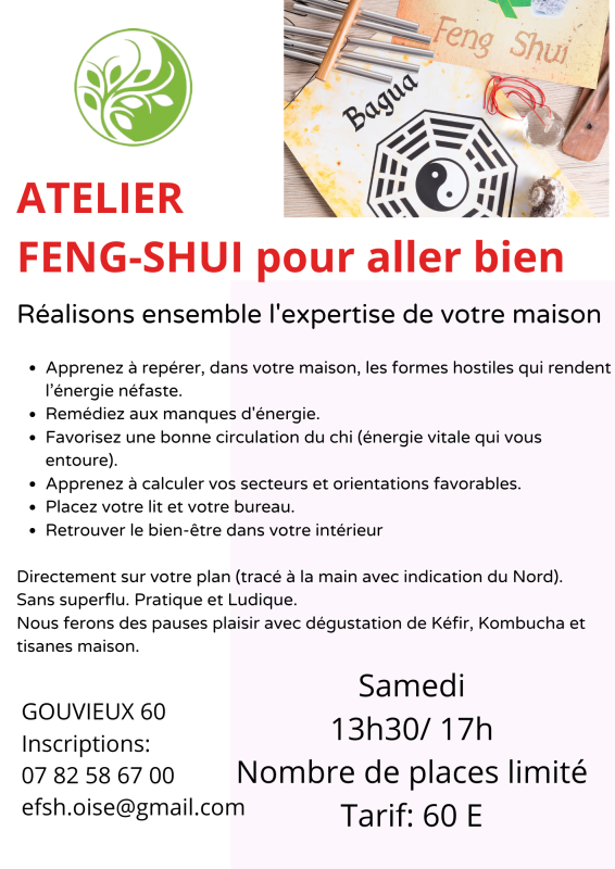 ATELIER Feng-shui pour aller bien