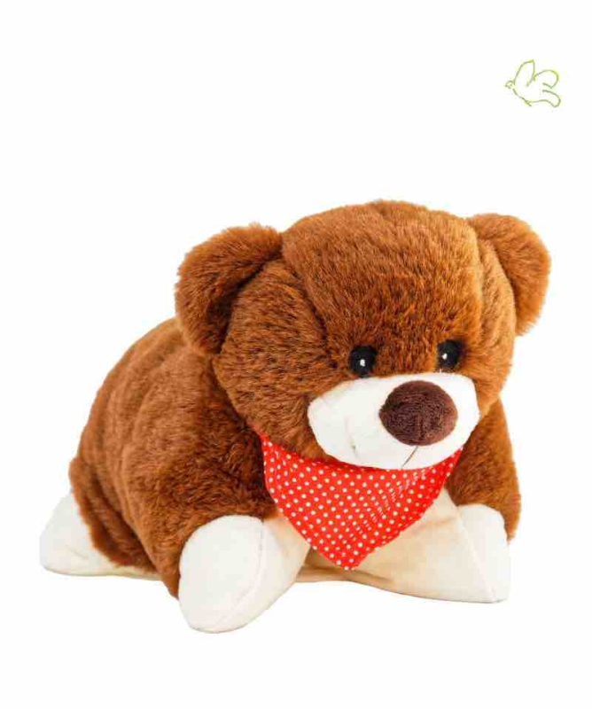 Bouillotte Peluche Coussin Chauffant - OURS BRUN