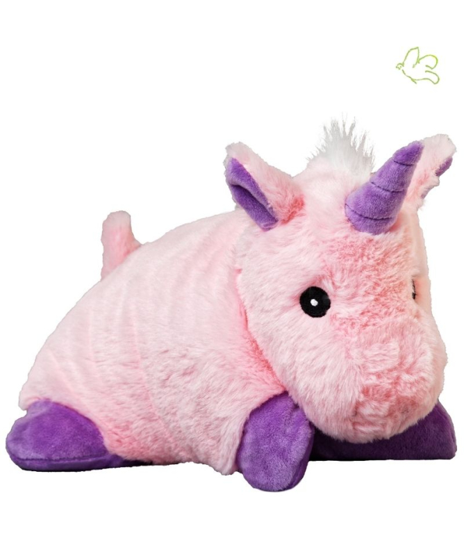 Bouillotte Peluche Coussin Chauffant - LICORNE rose