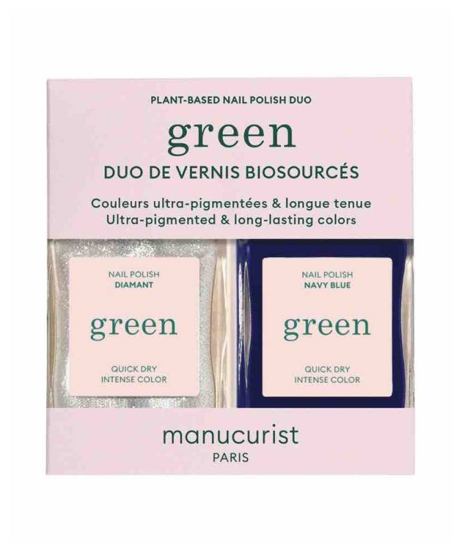 Duo Set Vernis GREEN - Navy Blue & Diamant