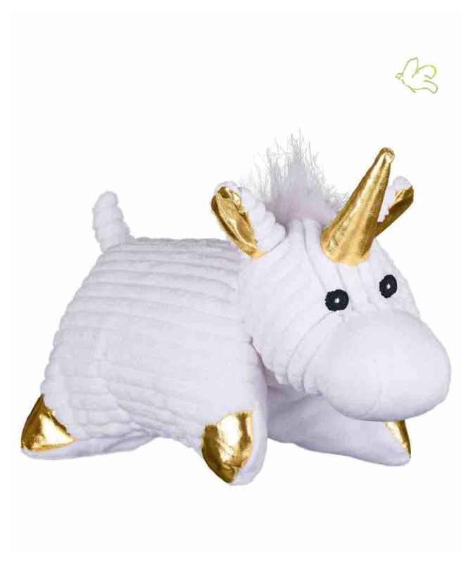 Bouillotte Peluche Coussin Chauffant - LICORNE gold
