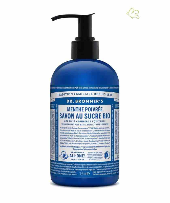 Savon au Sucre bio Menthe Poivrée
