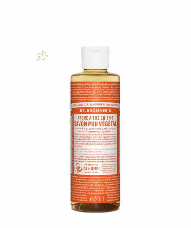 Savon Liquide bio 18-en-1 Tea Tree 240ml