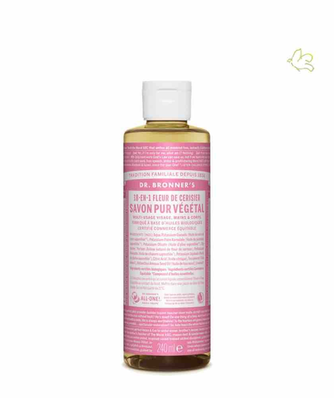 Savon Liquide bio 18-en-1 Fleur de Cerisier 240ml