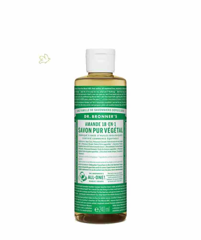 Savon Liquide bio Amande 18-en-1 (240ml)