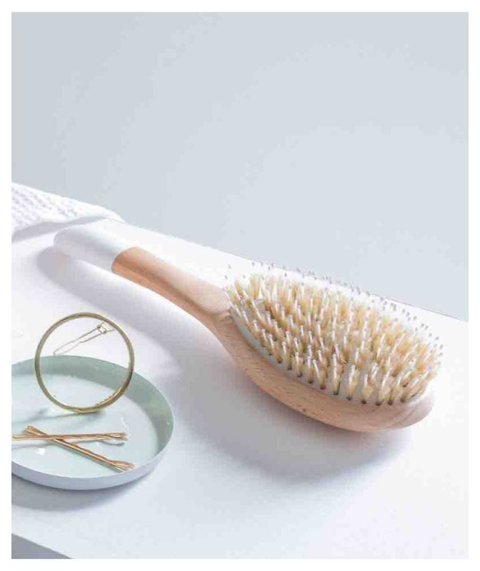 Brosse en bois Démêlage Sanglier & Nylon