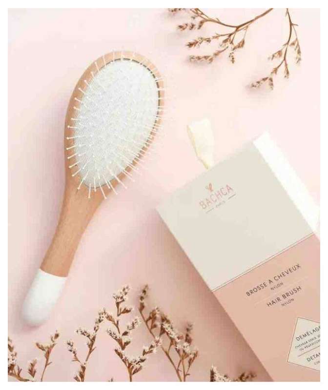 Brosse en bois Démêlage Picots souples