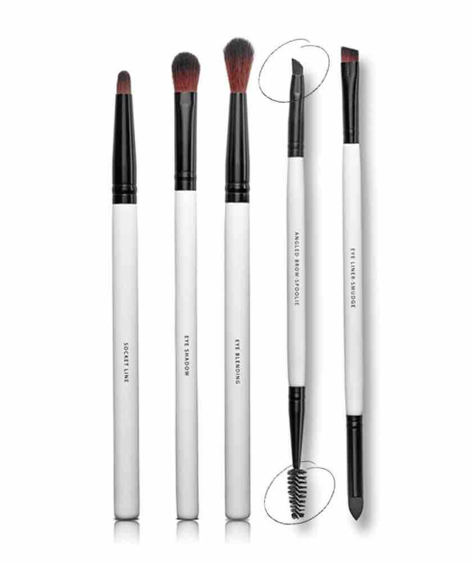 Pinceau Sourcils 2 en 1 Brosse & Pinceau biseauté