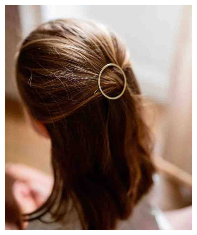 Barrette Ronde Emma - doré