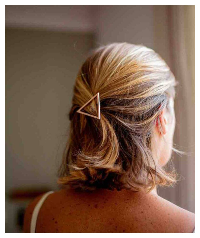 Barrette Triangle Chloé - doré