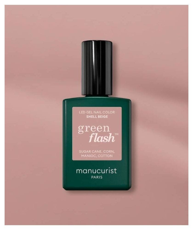 Vernis LED Green FLASH Shell Beige